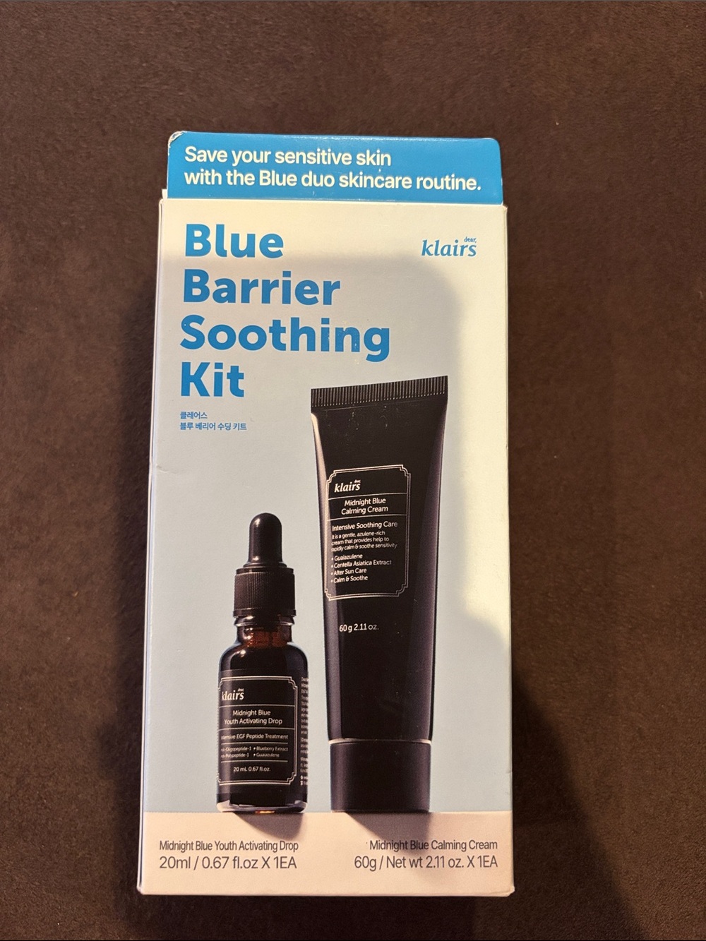 dear Klairs Blue Barrier Soothing Kit - Blue